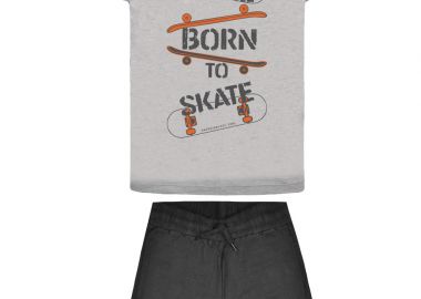 Μακό σετ Born to Skate | ΜΑΥΡΟ - Energiers - 